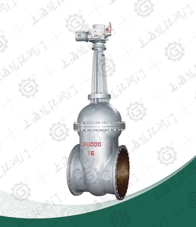 Large caliber electric gate valve