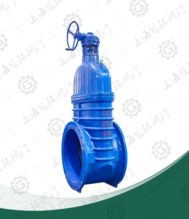 Large caliber elastic seat sealing gate valve